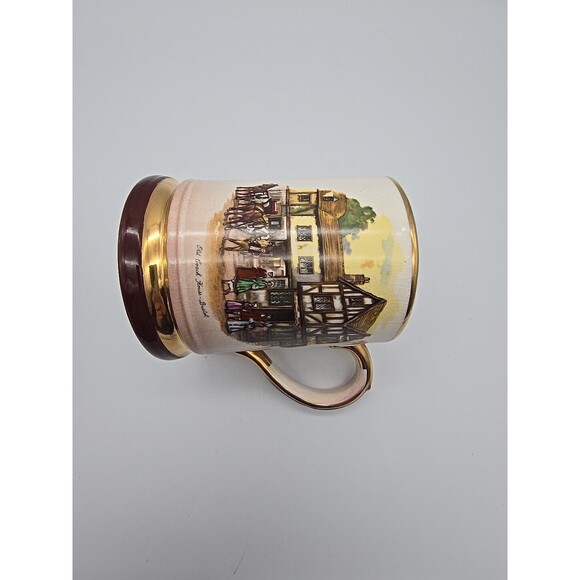 Vintage Tankard by ARTHUR WOOD England Gold Trim "Old Coach House - Bristol" - Picture 10 of 12
